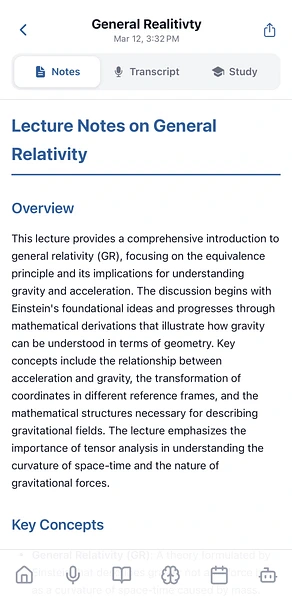 AI Note Generation on Mobile