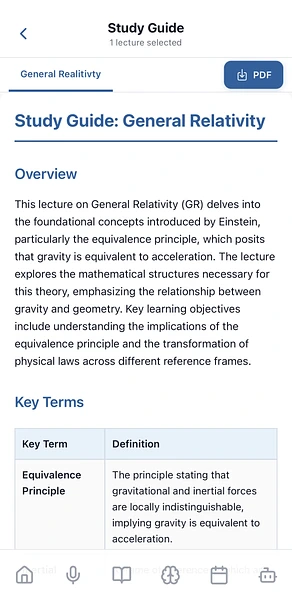 Study Guides on Mobile